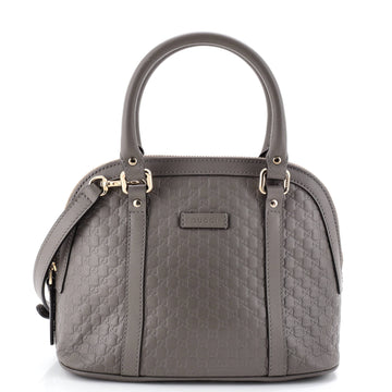 Gucci Convertible Dome Satchel Microguccissima Leather Mini