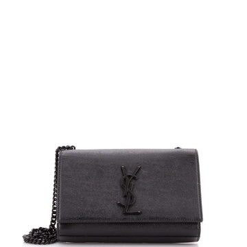 Saint Laurent Classic Monogram Crossbody Bag Grainy Leather Small