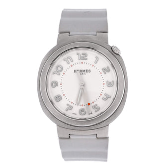 Hermes Cut Automatic Watch Stainless Steel and Rubber 36