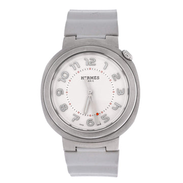 Hermes Cut Automatic Watch Stainless Steel and Rubber 36