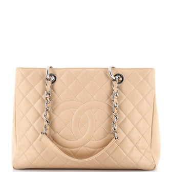 Chanel Grand Shopping Tote Quilted Caviar