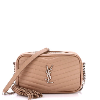 Saint Laurent LouLou Crossbody Bag Matelasse Chevron Leather Mini