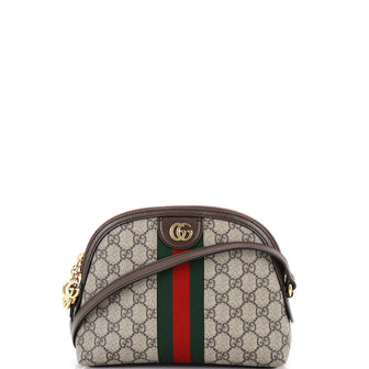 Gucci Ophidia Dome Shoulder Bag GG Coated Canvas Small