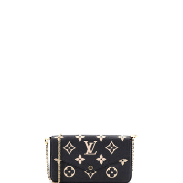 Louis Vuitton Felicie Pochette Bicolor Monogram Empreinte Giant