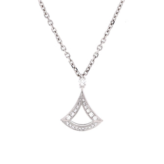 Bvlgari Divas' Dream Openwork Pendant Necklace 18K White Gold with Diamonds
