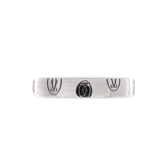 Cartier Logo de Cartier Band Ring 18K White Gold 4mm