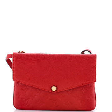 Louis Vuitton Twice Handbag Monogram Empreinte Leather