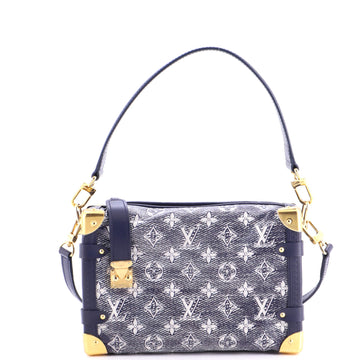 Louis Vuitton Side Trunk Handbag Monoglam Jacquard Canvas MM