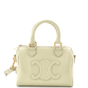 Celine Cuir Triomphe Boston Bag Leather Small