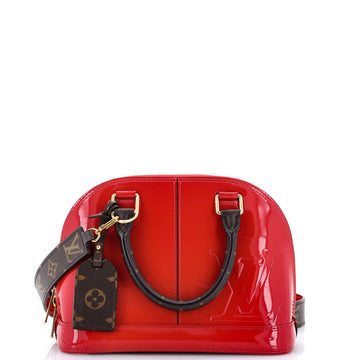 Louis Vuitton Alma Handbag Vernis with Monogram Canvas BB
