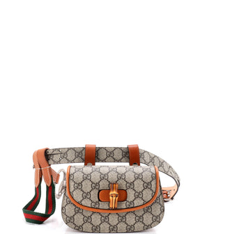 Gucci Bamboo 1947 Belt Bag GG Coated Canvas Mini