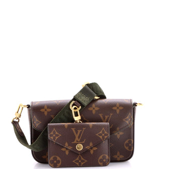 Louis Vuitton Felicie Strap & Go Handbag Monogram Canvas