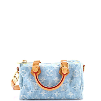 Louis Vuitton Speedy Bandouliere NM Bag Monogram Denim Sky Nano