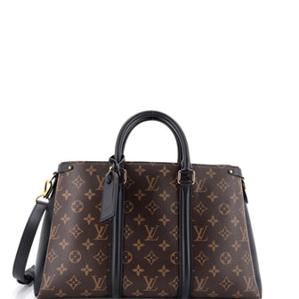 Louis Vuitton Soufflot Tote Monogram Canvas with Leather MM