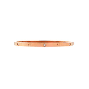 Cartier Love 6 Diamond Bracelet 18K Rose Gold and Diamonds Small