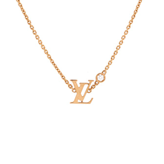 Louis Vuitton Idylle Blossom LV Pendant Necklace 18K Rose Gold with Diamond