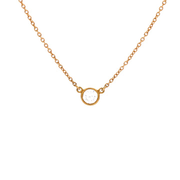 Tiffany & Co. Elsa Peretti Diamonds By The Yard Pendant Necklace 18K Yellow Gold and Diamond 0.20-0.29CT