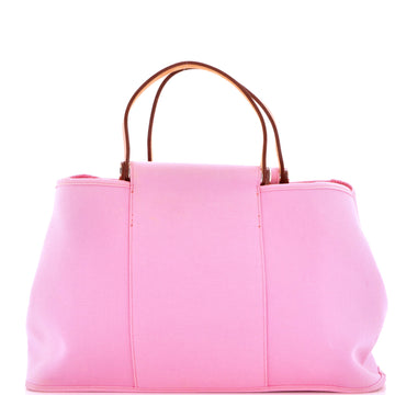 Hermes Cabag Elan Toile and Leather 39