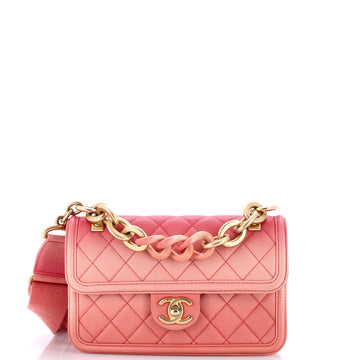Chanel Sunset On The Sea Flap Bag Quilted Caviar Small