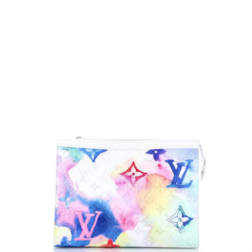 Louis Vuitton Pochette Voyage Limited Edition Monogram Watercolor Canvas MM