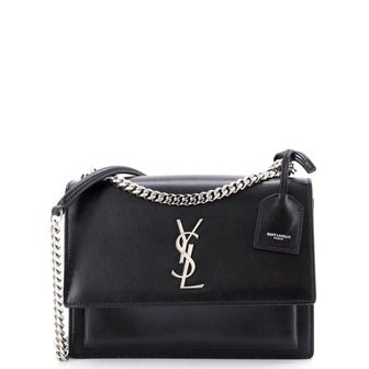 Saint Laurent Sunset Crossbody Bag Leather Small