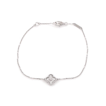 Van Cleef & Arpels Sweet Alhambra Bracelet 18K White Gold and Diamonds