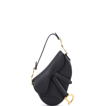 Christian Dior Saddle Handbag Leather Mini