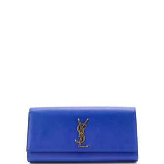 Saint Laurent Classic Monogram Clutch Leather Long