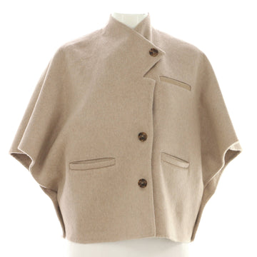 Max Mara Women's Button Up Cropped Cape Cashmere