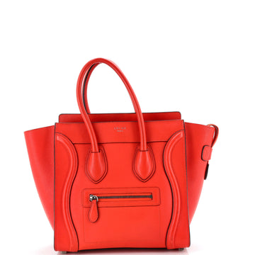 Celine Luggage Bag Grainy Leather Micro