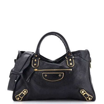 Balenciaga City Classic Metallic Edge Bag Leather Medium