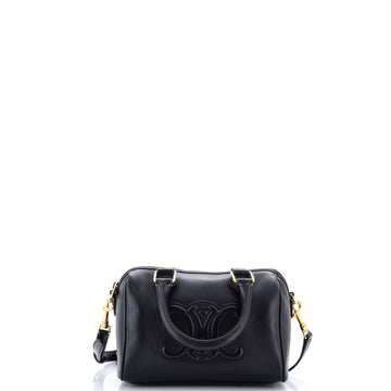 Celine Cuir Triomphe Boston Bag Leather Small