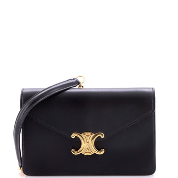 Celine Margo Triomphe Wallet on Chain Leather