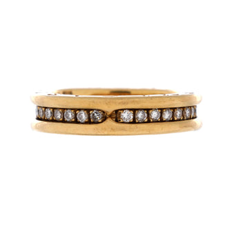 Bvlgari B.Zero1 One Band Ring 18K Yellow Gold and Diamonds
