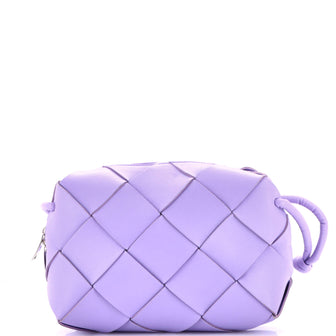 Bottega Veneta Cassette Camera Crossbody Bag Maxi Intrecciato Leather Small