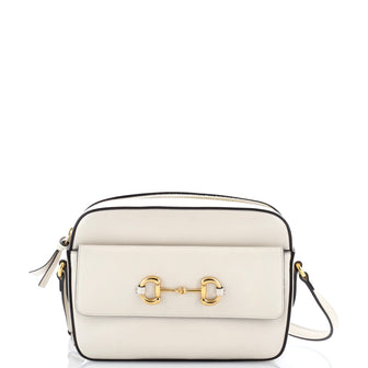 Gucci Horsebit 1955 Flap Pocket Camera Bag Leather Small