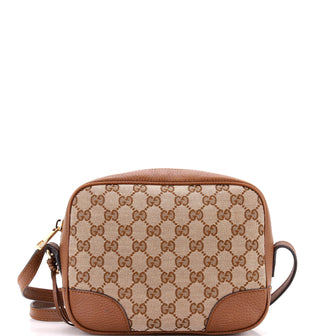 Gucci Bree Disco Crossbody Bag GG Canvas with Leather Mini