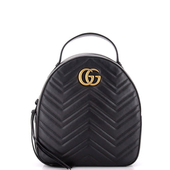 Gucci GG Marmont Backpack Matelasse Leather Small