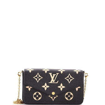 Louis Vuitton Felicie Pochette Bicolor Monogram Empreinte Giant