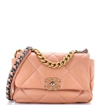 Chanel 19 Flap Bag Quilted Leather Medium