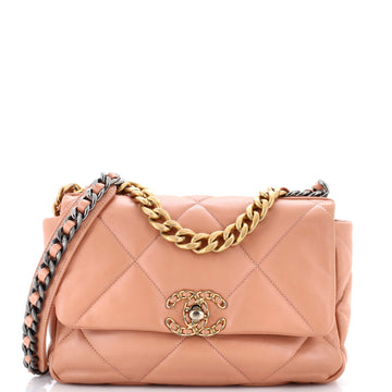 Chanel 19 Flap Bag Quilted Leather Medium
