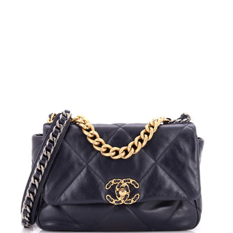 Chanel 19 Flap Bag Quilted Leather Medium
