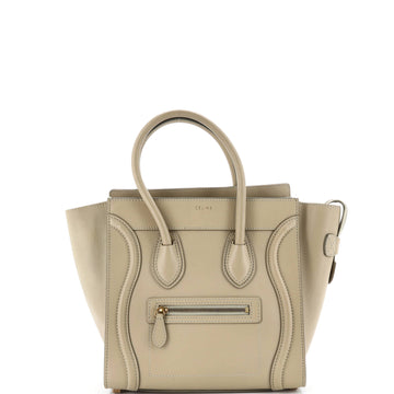 Celine Luggage Bag Grainy Leather Micro