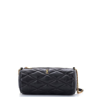 Saint Laurent Sade Tube Bag Quilted Leather Small