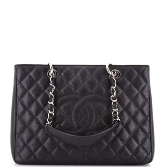 Chanel Grand Shopping Tote Quilted Caviar