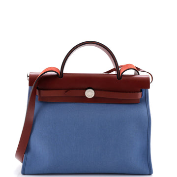 Hermes Herbag Zip Leather and Toile 31