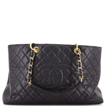Chanel Grand Shopping Tote Quilted Caviar XL