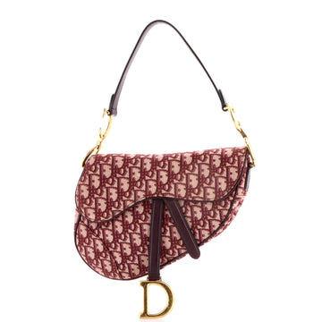 Christian Dior Saddle Handbag Oblique Canvas Medium