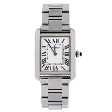 Cartier Tank Solo Quartz Watch Stainless Steel 24