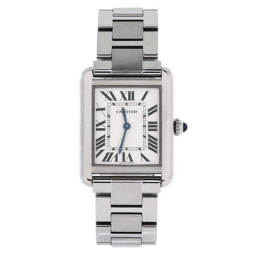 Cartier Tank Solo Quartz Watch Stainless Steel 24